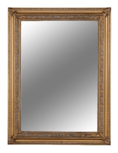 Kondela 228500 Zrcadlo dřevěný rám zlatá MALKIA TYP 15