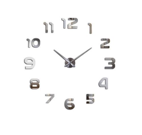 KIK Nástěnné hodiny stříbrné KX9714_1