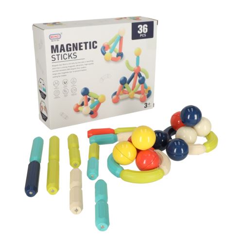 KIK KX4887 Magnetické kostky pro malé děti 36 ks v boxu