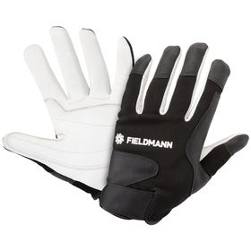 FIELDMANN Pracovní rukavice FZO 7010 10"/XL, černobílé 50003828