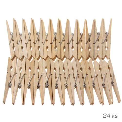 Orion Kolíčky prádelní dřevěné 24ks 531035