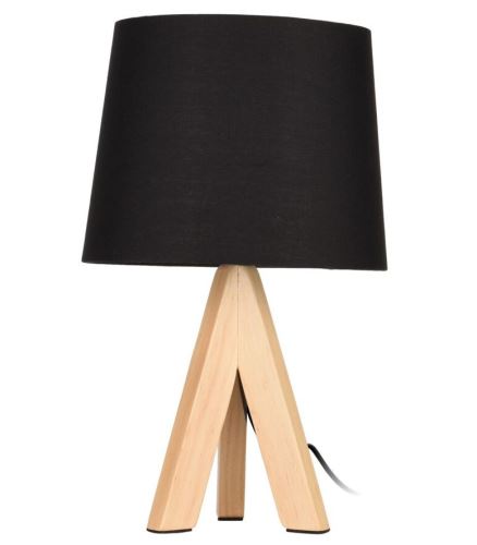 HOMESTYLING KO-Y03000050 Černá stolní lampa 28 cm