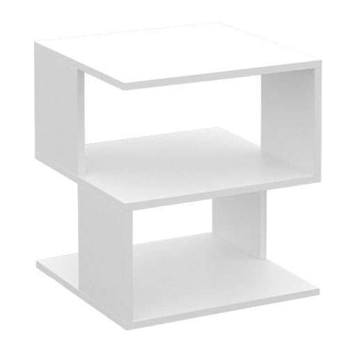 MODERNHOME PJJCFT0063 Moderní konferenční stolek se 3 úrovněmi bílá barva