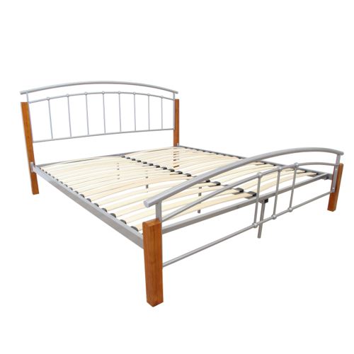 Kondela 3023246 Manželská postel dřevo, kov 140x200 MIRELA 212 x 143.5 x 108 cm
