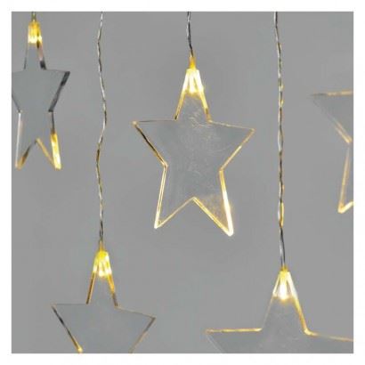 EMOS Lighting LED vánoční závěs – hvězdy DCGW02, 45x84 cm, venkovní i vnitřní, teplá bílá 1550000029