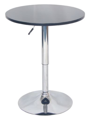 Kondela 365593 Barový stůl s nastavitelnou výškou černá průměr 60 cm BRANY 2 NEW