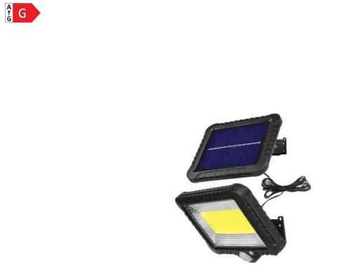 Solární LED nástěnná lampa MCE438 s pohybovým senzorem Maclean 71273