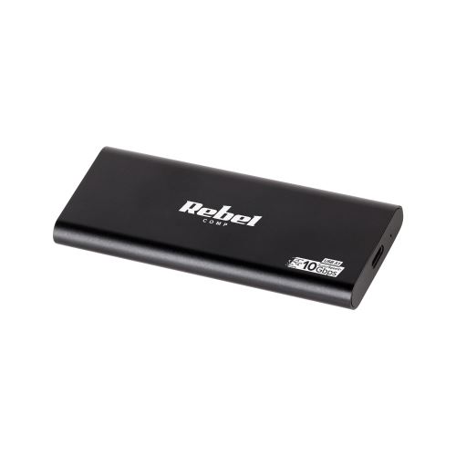 Rebel M2 USB Type C 3.0 aluminium SSD pouzdro černé KOM0976