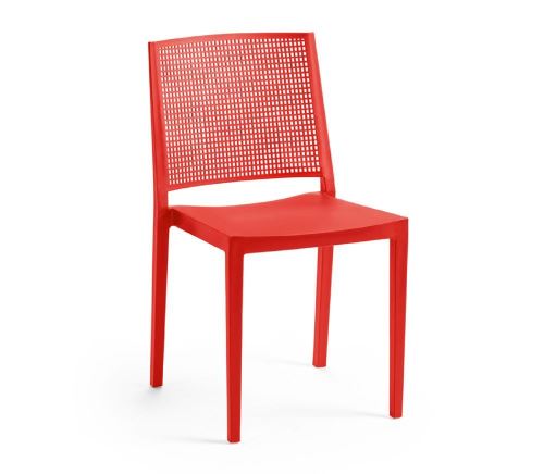 Rojaplast 430405 Červená zahradní židle GRID
