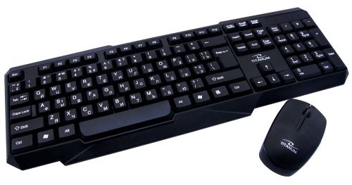TITANUM MEMPHIS Bezdrátová sada klávesnice + myš 2,4GHZ USB černá TK108UA