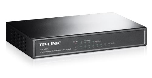 Přepínač TP-LINK TL-SF1008P PoE 8x10 / 100Mbps (4xPoE) černý KOM0659