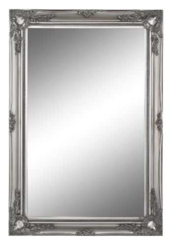 Kondela 192207 Zrcadlo stříbrný dřevěný rám MALKIA TYP 7