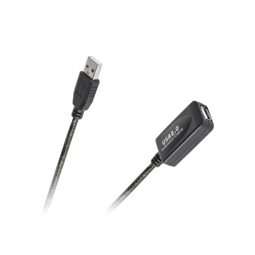 LP USB prodlužovací kabel aktivní 10m černý KPO3888-10