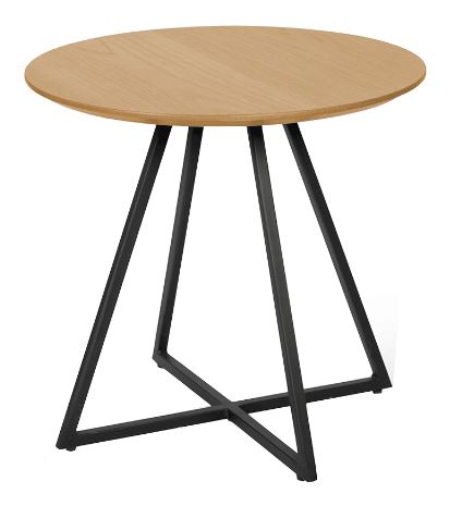 Kondela 300459 Příruční stolek dub, černá DELIK