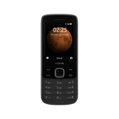 Černý mobilní telefon Nokia 225 4G GSM TEL-NOK225V2