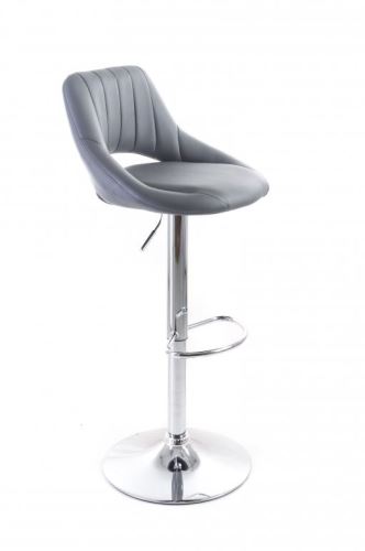 Barová židle G21 Aletra koženková, prošívaná grey 60023094