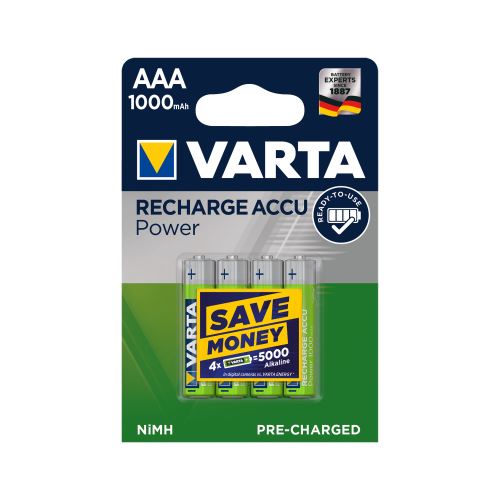 VARTA AAA 1000mAh baterie, 4 ks / sada zelené BAT0254
