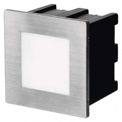 EMOS LED orientační vestavné svítidlo 80×80, 1,5W teplá bílá,IP65 ZC0109