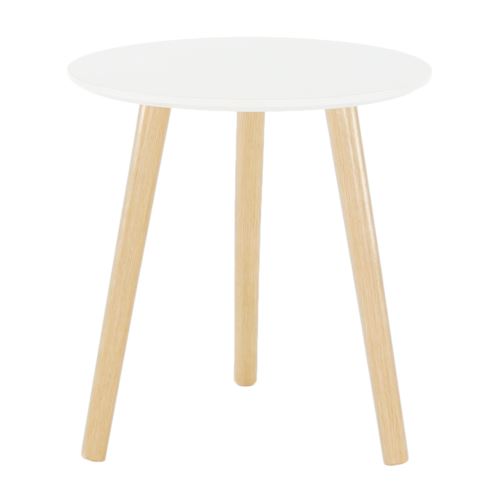 Kondela 235349 Příruční stolek bílá, přírodní PAMINO