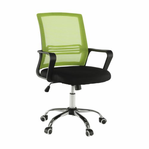 Kondela 221994 Kancelářská židle síťovina zelená, látka černá APOLO