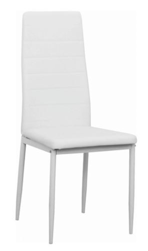 Kondela 182178 Židle ekokůže bílá COLETA