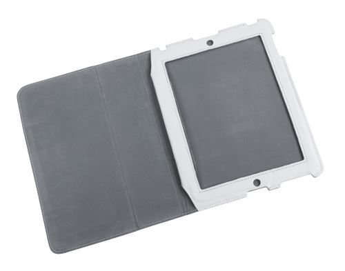 Quer Pouzdro dedikované bílé přírodní kůži Apple iPad 2 KOM0446