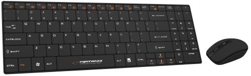 Esperanza Bezdrátová klávesnice a myš Liberty černá EK122K