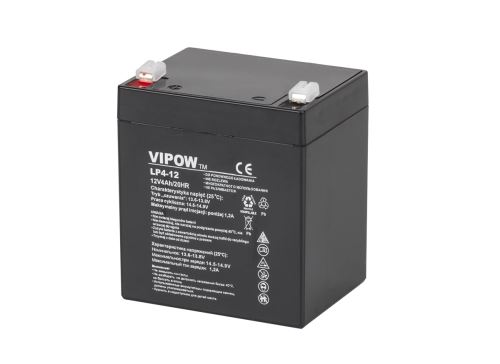 Gelová baterie VIPOW 12V 4.0Ah BAT0210 32 mOhm