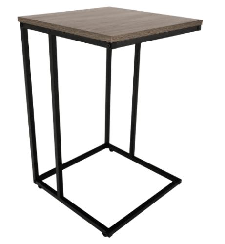 Kondela 191800 Příruční stolek dub, černá KALA