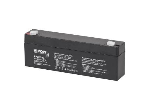 VIPOW gelová baterie 12V 2,2Ah černá BAT0220