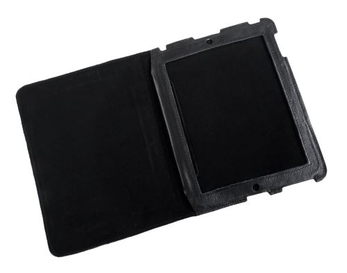 Quer Pouzdro pro Apple iPad 3 černá kůže KOM0451