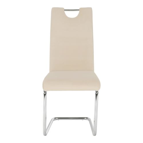 Kondela 285417 Jídelní židle béžová Dulux Velvet látka ABIRA NEW