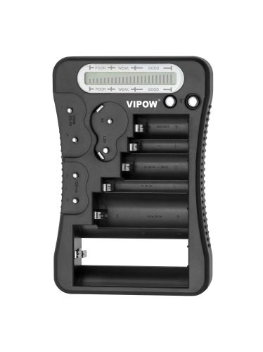 Vipow Tester baterií černý MIE0151.1