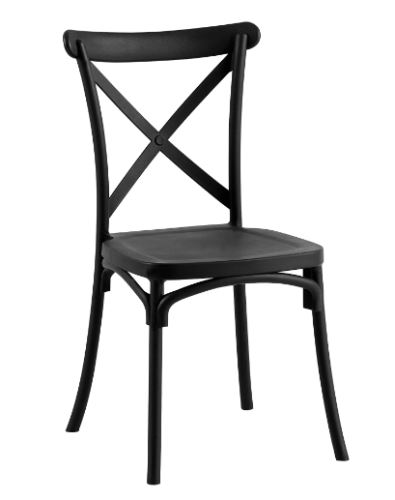 Kondela 373364 Stohovatelná židle černá SAVITA