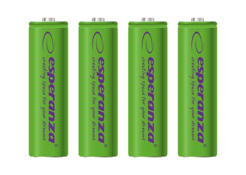 Esperanza Ni-MH dobíjecí baterie 2000mAh 4 ks zelená EZA104G