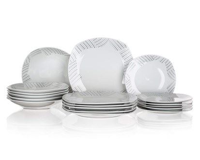 Sada porcelánových talířů Banquet square CHARME, 18 ks 60311133