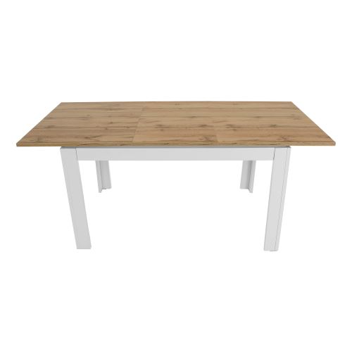 Kondela 352390 Rozkládací stůl bílá, hnědá VILGO dřevotříska 77.8 x 135 x 86 cm