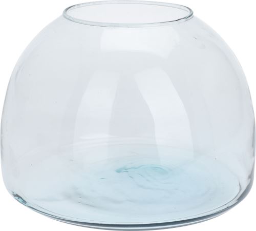 Indecor Váza sklo recykl. čirá 22x22x16 cm X11583
