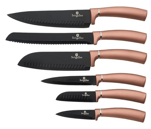 BERLINGERHAUS sada nožů nerezová 6 ks Rosegold Metallic Line BH-2543