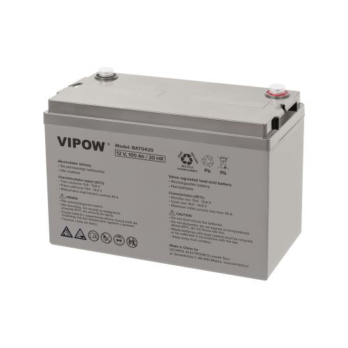 Vipow BAT0420 Gelová baterie 12V 100A