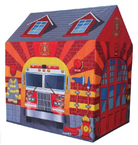 IPLAY 8722 Dětský stanový domeček hasiči