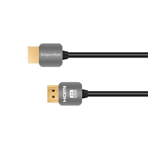 Kabel HDMI - zástrčka HDMI (AA) 3,0 m Kruger & Matz 4K šedý KM0330