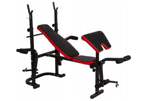 ModernHome HREBH11 Multifunkční cvičební lavice černo-červená