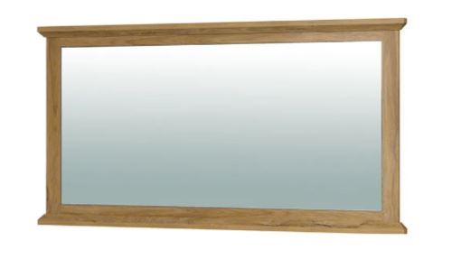 Kondela 264789 Zrcadlo MZ16 bílá, hnědá LEON dřevotříska 51 x 128 x 71 cm