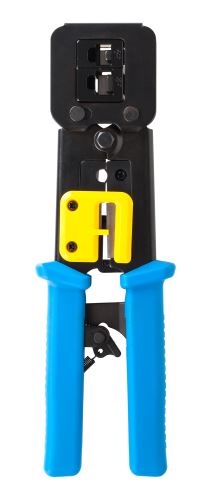 LP Krimpovací nástroj pro telefonní zástrčky 4P/6P/8P pro průchozí zástrčky, modrý NAR0855