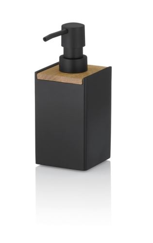 KELA KL-23689 Dávkovač mýdla Cube polyresin černá 300 ml