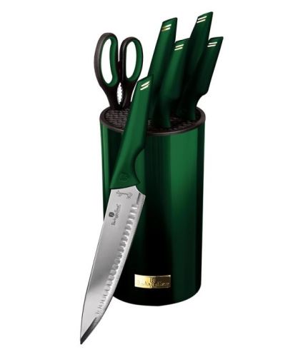 BERLINGERHAUS BH-2794 Sada nožů nerez 7 ks Emerald Collection ve stojanu
