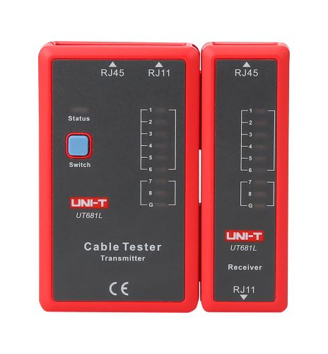 Tester telefonních linek Uni-T UT681L červený MIE0346