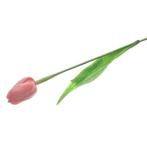 Indecor Umělá květina tulipán tmavě růžová 40 cm X09360
