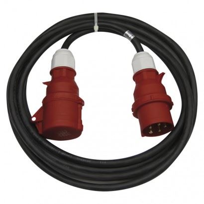 Emos 3 fázový venkovní prodlužovací kabel 20 m PM0904, 1 zásuvka, 400 V, černý 1914071200